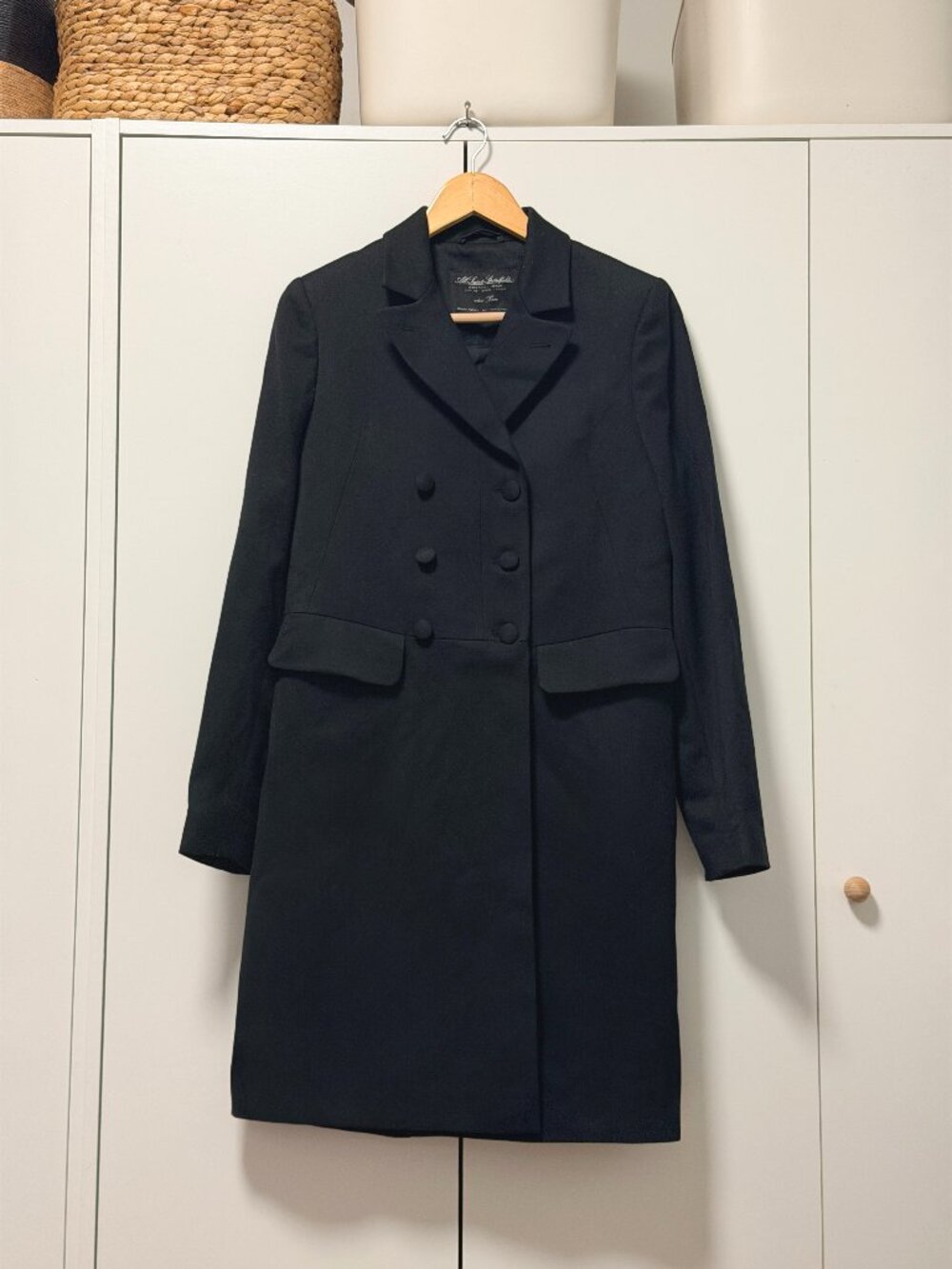 AllSaints Black Wool Coat - Size US 6 / UK 10